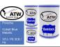Preview: Porsche, Cobalt Blue Metallic, 37U / F6 3C8 / F6: 500ml Lackdose + 500ml Klarlack + 250ml Härter - Set, von ATW Autoteile West.